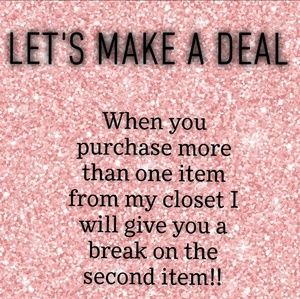 Hey y'all! Let's make a good deal!